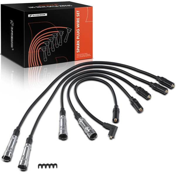 5 Pcs Spark Plug Wire Set for Volkswagen Transporter 1985 Vanagon 1984-1991