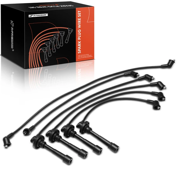 6 Pcs Spark Plug Wire Set for Toyota Corolla 1987-1989 MR2 1985-1989 Chevrolet Nova