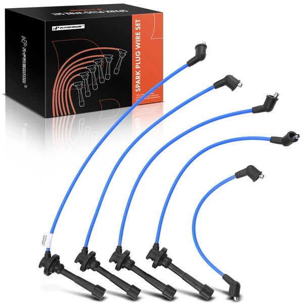 5 Pcs Spark Plug Wire Sets for Toyota Corolla 1985 1986 4A-GEC FI 1987 4A-GEC