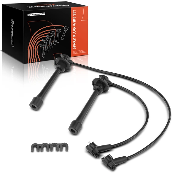 2 Pcs Spark Plug Wire Set for Toyota Paseo 1996-1999 Tercel 1995-1999 L4 1.5L 5mm