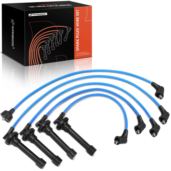 5 Pcs Spark Plug Wire Sets for 1993-2001 Honda Prelude