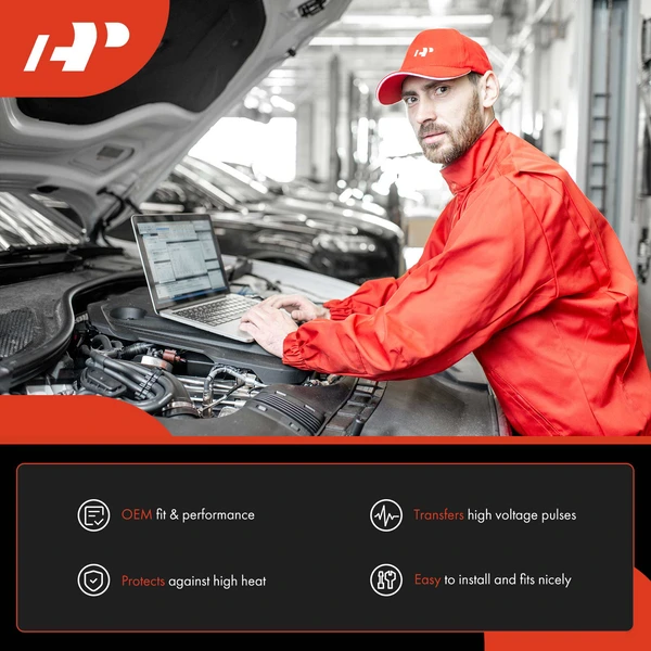 5 Pcs Spark Plug Wire Set for Nissan 240SX 1991-1994 L4 2.4L