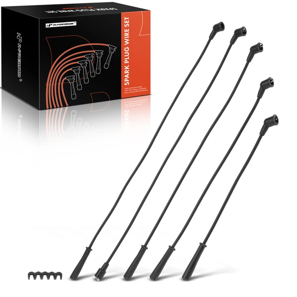 5 Pcs Spark Plug Wire Set for 1989-1994 Mazda MPV
