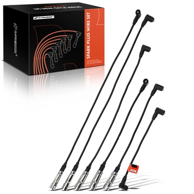 5 Pcs Spark Plug Wire Sets & 1 Pc Ignition Coil