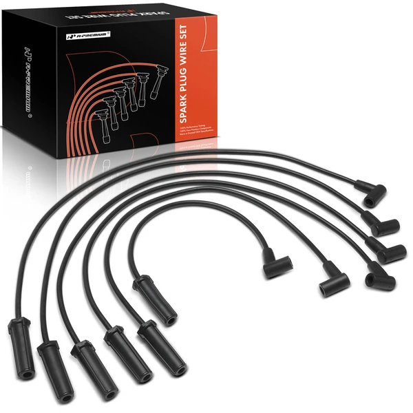 6 Pcs Spark Plug Wire Set for Buick Regal Electra LeSabre Reatta Oldsmobile Pontiac