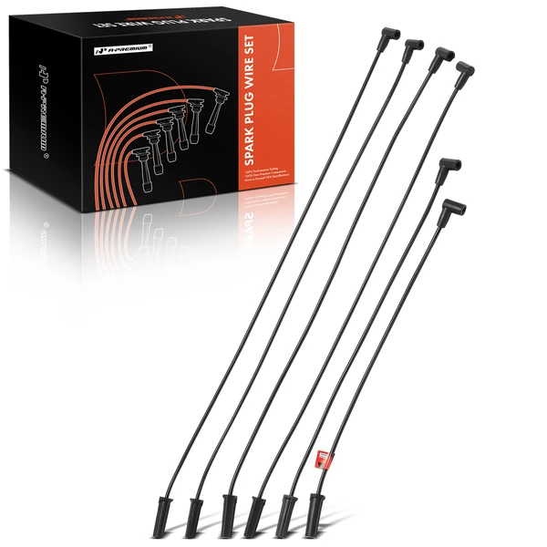 6 Pcs Spark Plug Wire Sets for Buick Riviera Park Avenue Pontiac Bonneville Olds