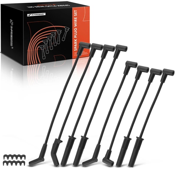 8 Pcs Spark Plug Wire Set for 1977-1988 Ford F-150