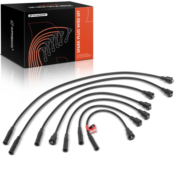 7 Pcs Spark Plug Wire Sets for 1975-1976 Ford Granada