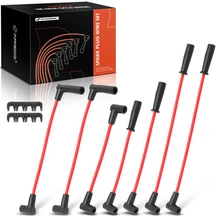 7 Pcs Red Spark Plug Wire Set for 1991-1999 Jeep Cherokee