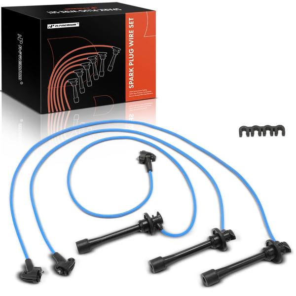 3 Pcs Blue Spark Plug Wire Set for Toyota Camry 1996-2001 Avalon Sienna V6 3.0L