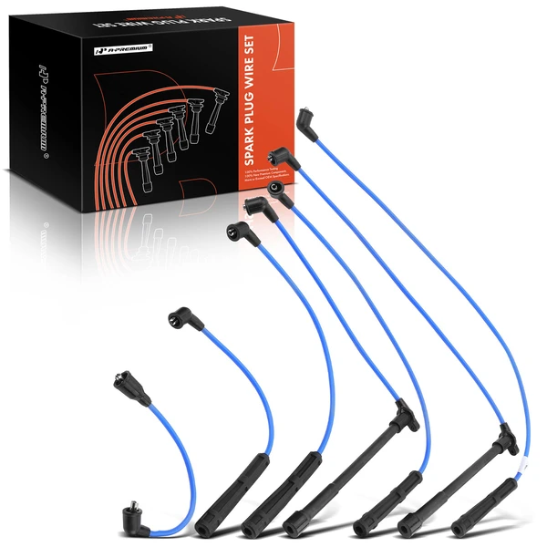 7 Pcs Spark Plug Wire Sets for Nissan D21 90-94 Pathfinder 90-95 Pickup 95