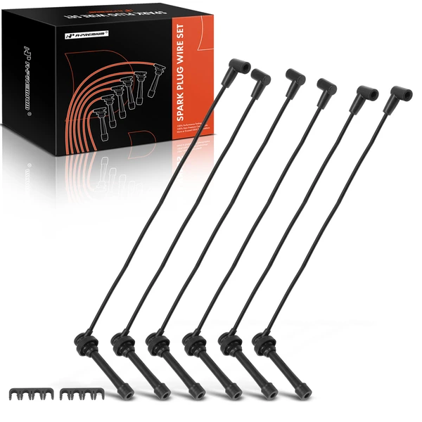 6 Pcs Spark Plug Wire Set for 1992-1995 Isuzu Trooper