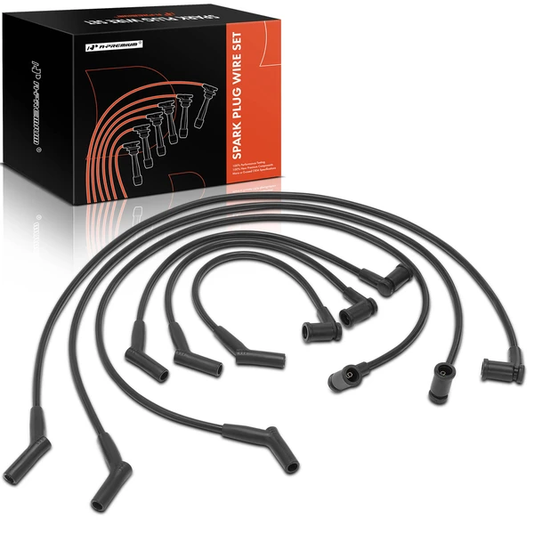 6 Pcs Black Spark Plug Wire Set for 2006-2007 Ford Freestar