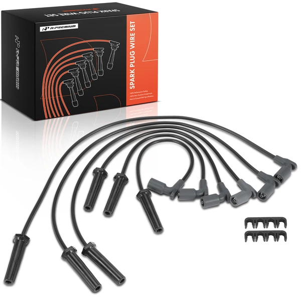 6 Pcs Spark Plug Wire Set for Buick Lucerne Chevrolet Impala 2011 V6 3.5L 3.9L