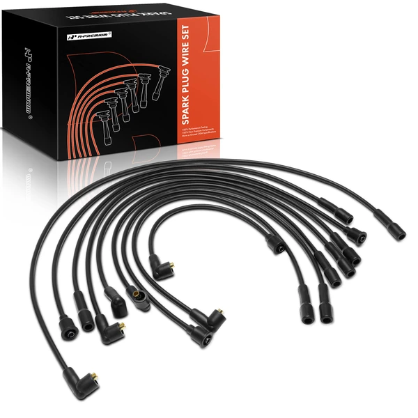 9 Pcs Spark Plug Wire Set for International Harvester 100 150 200 1010 1110 1210