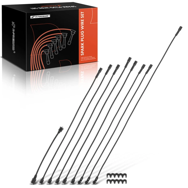 9 Pcs Spark Plug Wire Set for International Harvester 100 200 1010 Scout Travelall