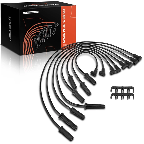 8 Pcs Spark Plug Wire Set for 1989-1993 Cadillac Seville