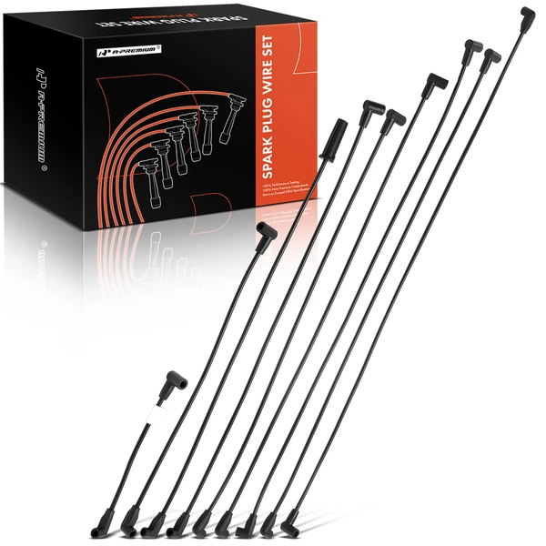 9 Pcs Spark Plug Wire Sets for Chevrolet Caprice El Camino GMC Caballero Pontiac