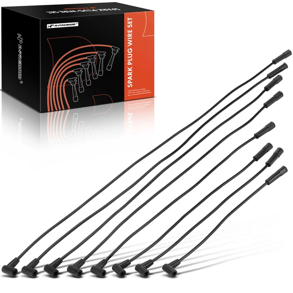 8 Pcs Spark Plug Wire Set for 1983-1985 Cadillac Seville