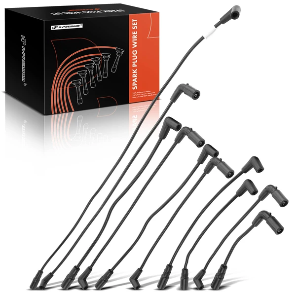 10 Pcs Spark Plug Wire Sets for Chevy Camaro Impala Caprice Buick Cadillac