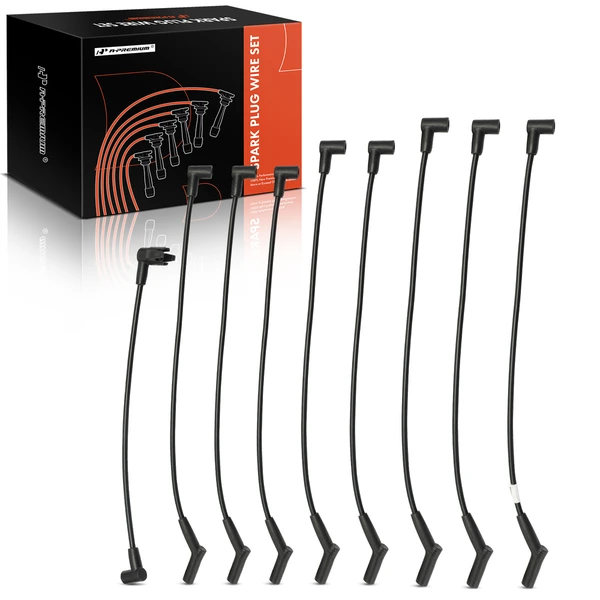 9 Pcs Spark Plug Wire Sets for 1988-1997 Ford F-53 Motorhome Chassis