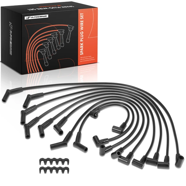 9 Pcs Spark Plug Wire Set for 1978 Ford E-100 Econoline