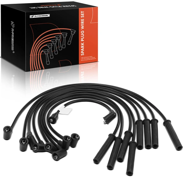 9 Pcs Spark Plug Wire Sets for 1974-1976 Mercury Cougar