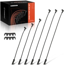 6 Pcs Black Spark Plug Wire Set