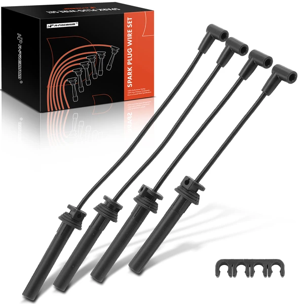 4 Pcs 7mm Spark Plug Wire Set for 2002-2008 Mini Cooper