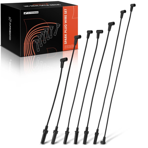 7 Pcs Spark Plug Wire Set for 1995-1997 Dodge B2500