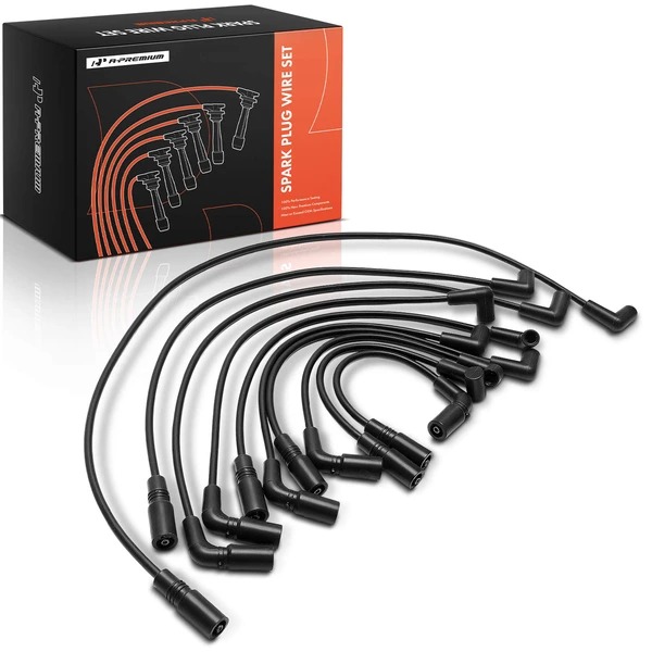10 Pcs Spark Plug Wire Set for 1994-1996 Chevrolet Caprice