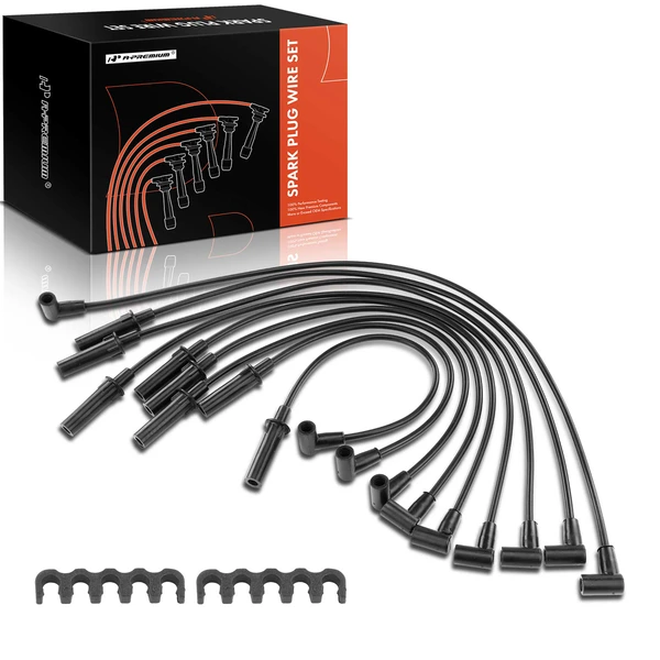 9 Pcs Spark Plug Wire Set for 2000-2003 Dodge Ram 2500 Van