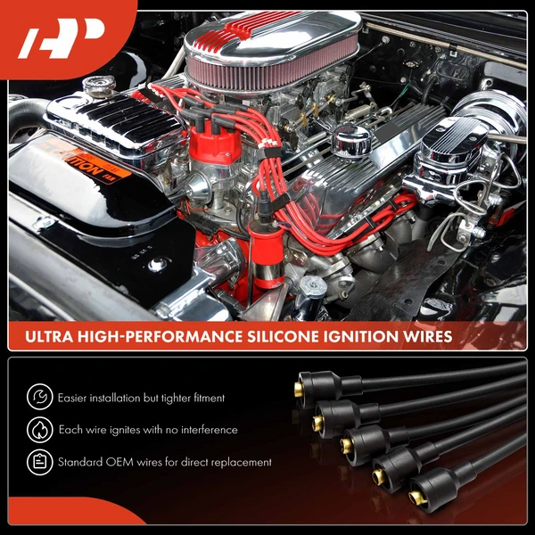 6 Pcs Spark Plug Wire Set for Dodge Grand Caravan Chrysler Town & Country Plymouth