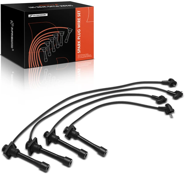4 Pcs Spark Plug Wire Set for Toyota Corolla 1993-1997 Celica 1994-1997 Geo Prizm