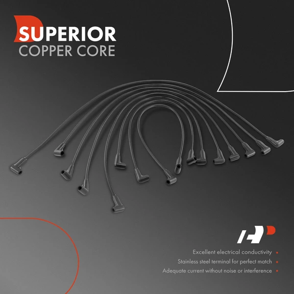 8 Pcs Spark Plug Wire Sets for Buick Century Chevrolet Camaro G10 GMC Pontiac Olds