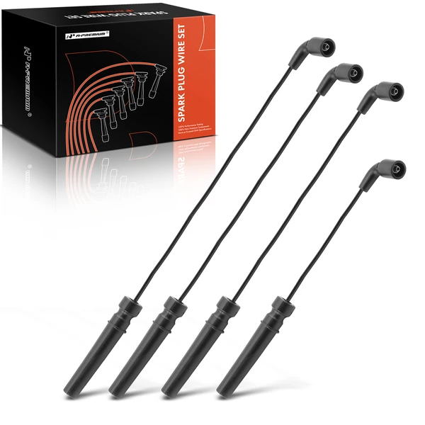 4 Pcs Spark Plug Wire Set for 1999-2002 Daewoo Lanos