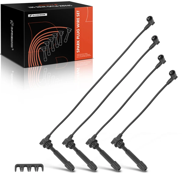 4 Pcs Spark Plug Wire Set for 2005-2009 Hyundai Tucson