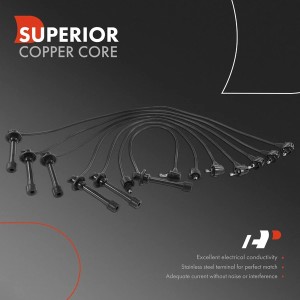 7 Pcs Spark Plug Wire Set for Lexus ES250 1990-1991 Toyota Camry 1988-1991 V6 2.5L