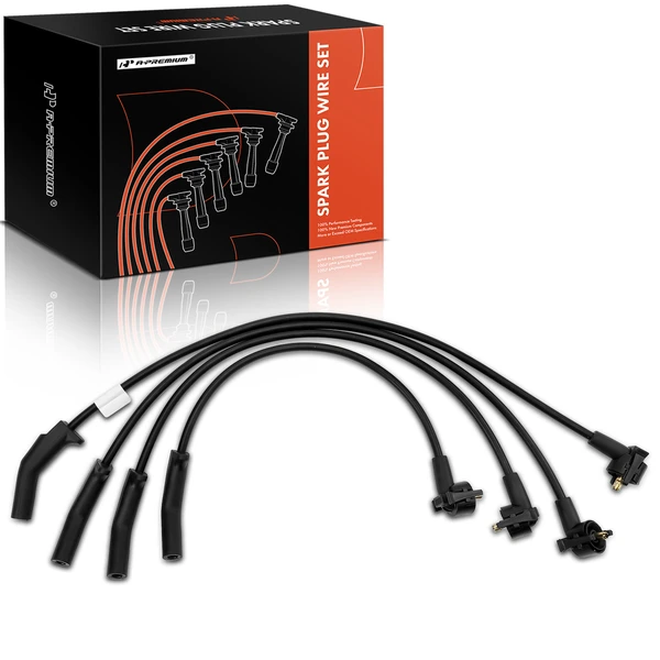 4 Pcs Spark Plug Wire Sets for 1991-1996 Ford Escort