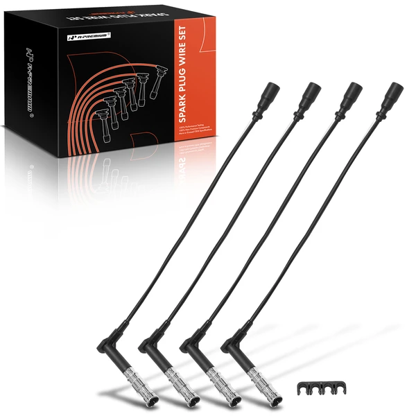 4 Pcs Spark Plug Wire Set for 1994-1996 Mercedes-Benz C220