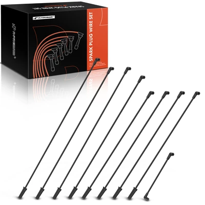 9 Pcs Spark Plug Wire Sets for Chevrolet C2500 C3500 K2500 K3500 GMC 90-93 V8 7.4L