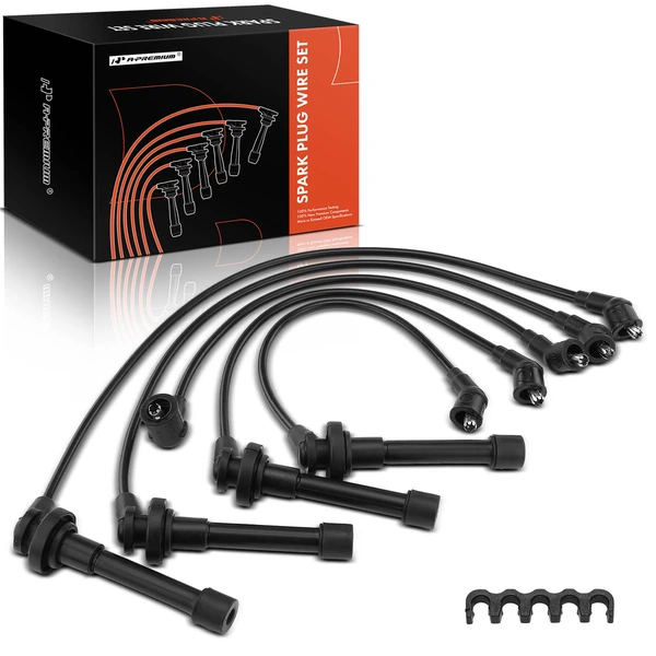 5 Pcs Spark Plug Wire Set for 1991-1994 1998-2001 Nissan Sentra