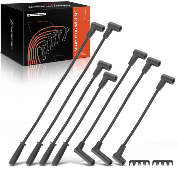 7 Pcs Spark Plug Wire Sets for 1991-1999 Jeep Cherokee