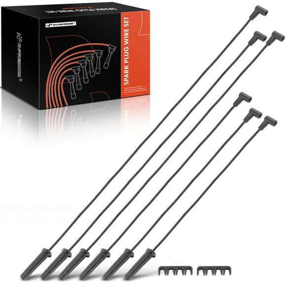 6 Pcs Spark Plug Wire Sets for 1997-1999 Chevrolet Malibu