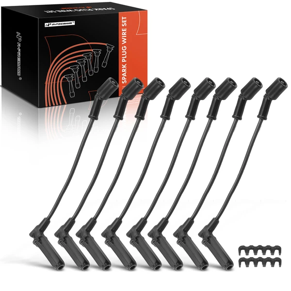 8 Pcs Spark Plug Wire Set for 2001-2002 Chevrolet Express 3500