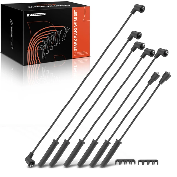 7 Pcs Spark Plug Wire Sets for 1981-1987 Toyota Land Cruiser