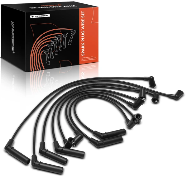 8 Pcs Spark Plug Wire Set for 1990-1993 Dodge Daytona