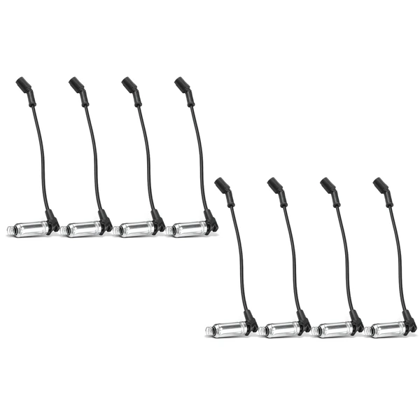 8 Pcs 8mm Spark Plug Wire Set for 2004 Buick Rainier