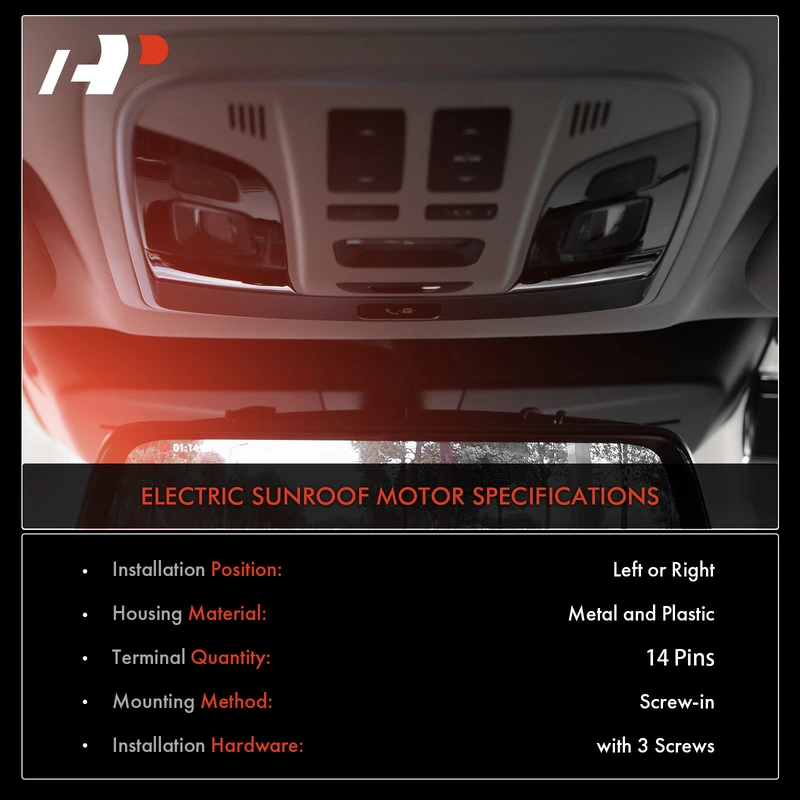 A-Premium APSRM001 Sunroof Moon Roof Motor Left or Right