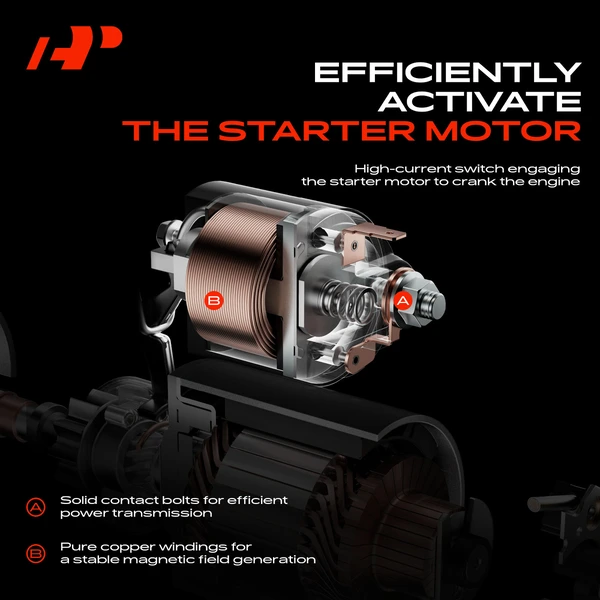 12V Starter Solenoid Switch for Hyundai Sonata Subaru Outback Forester Impreza